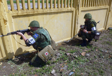 С российскими военнослужащими в Приднестровье провели занятие по противодействию терроризму