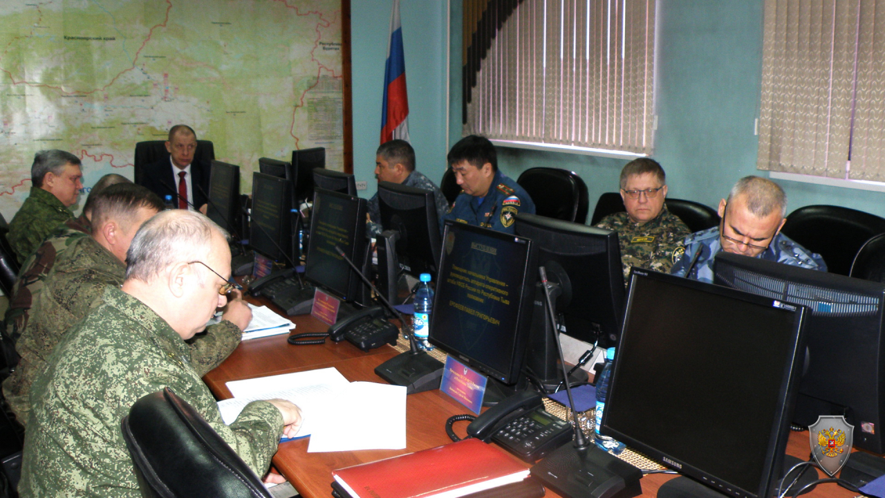 Под руководством оперативного штаба в Республике Тыва проведено антитеррористическое командно-штабное учение 