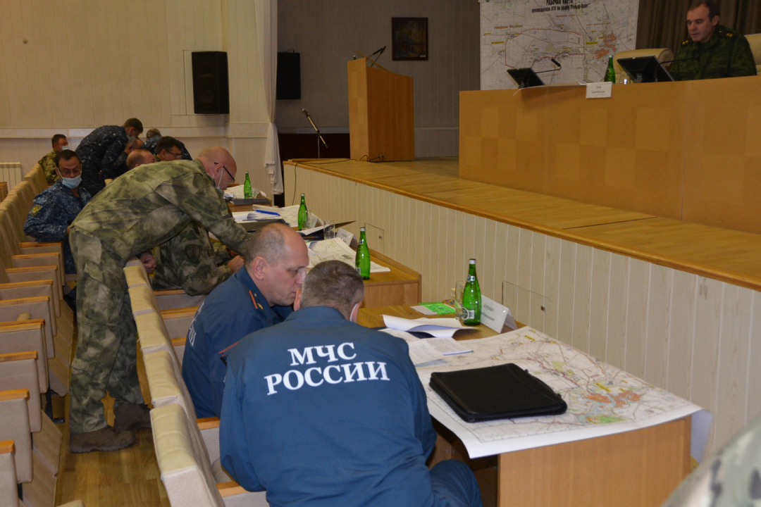 Оперативным штабом в Челябинской области в областном центре проведено командно-штабное учение 