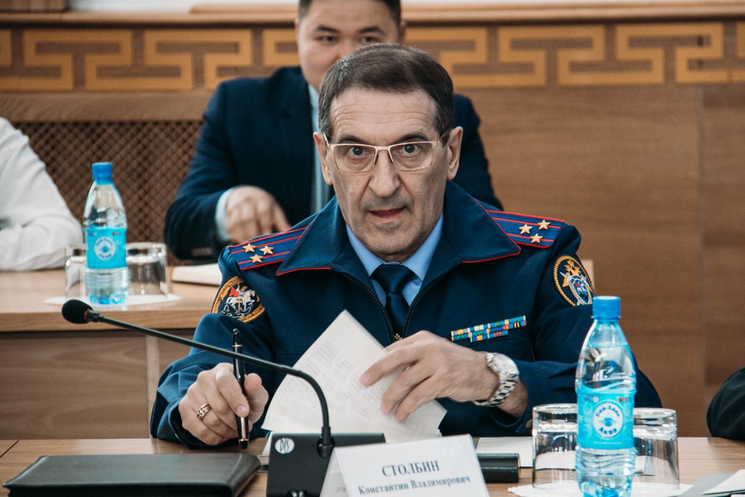 Совместное заседание антитеррористической комиссии и оперативного штаба в Республике Тыва 