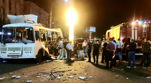 В Воронеже произошел взрыв в салоне автобуса 