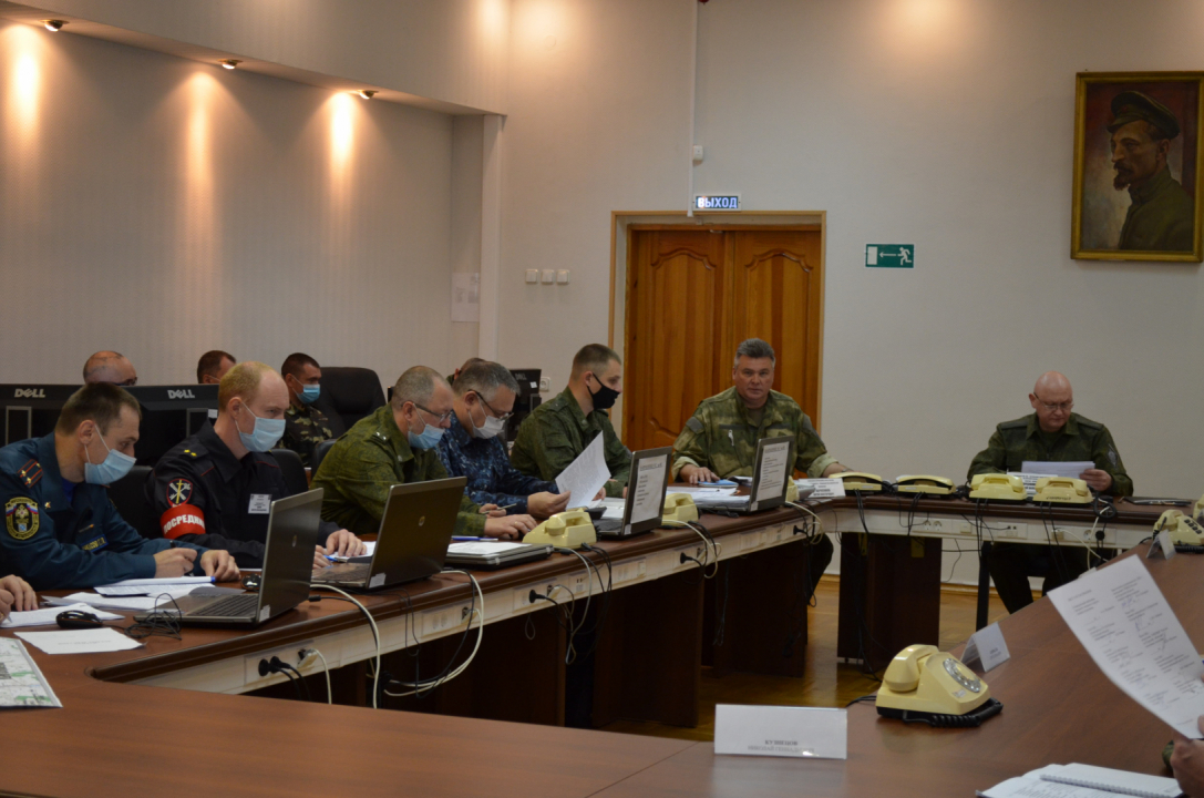 Под руководством оперативного штаба в Курской области проведено командно - штабное учение «Пункт - 2021» 