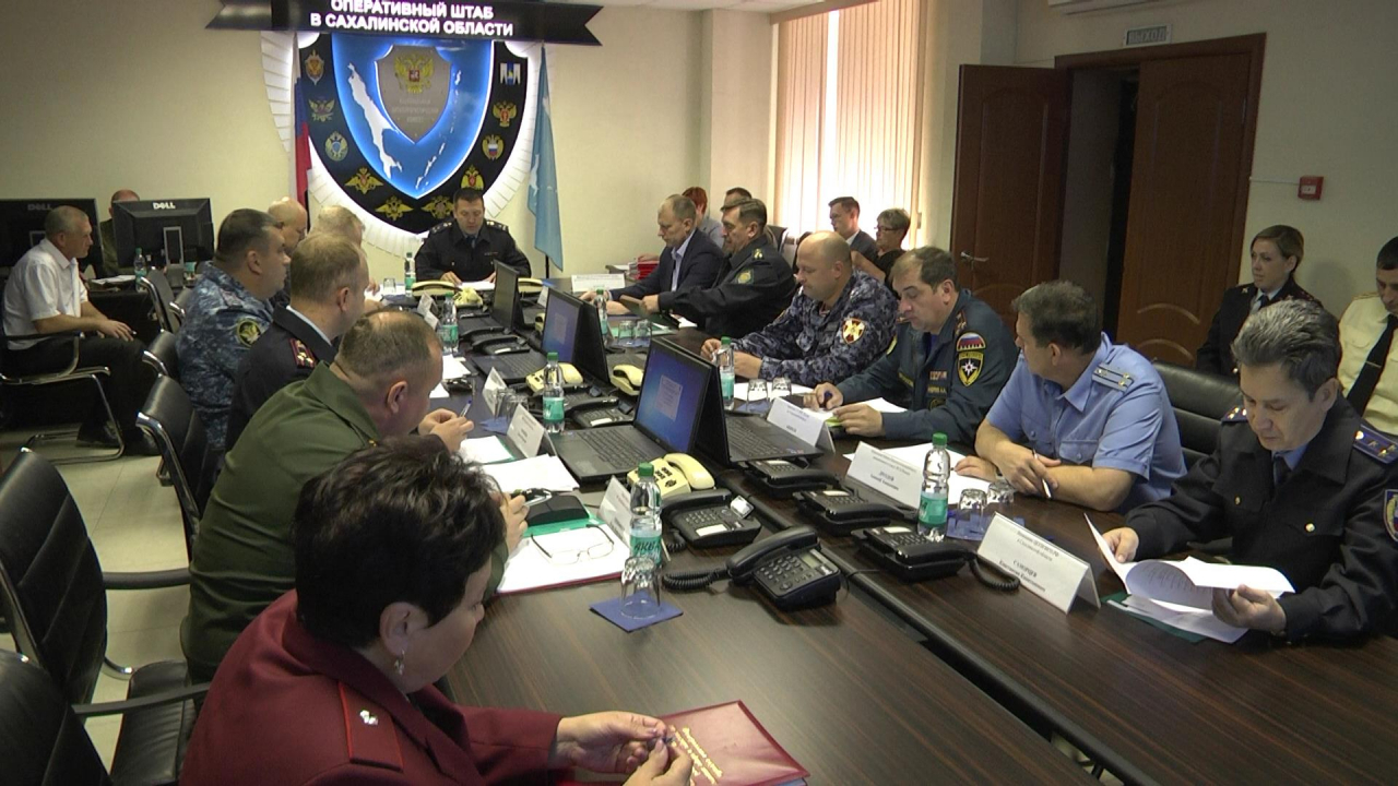 Оперативным штабом в Сахалинской области проведено командно-штабное учение