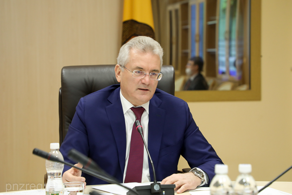 губернаторПензенской области Белозерцев И.А. открывает заседание АТК 