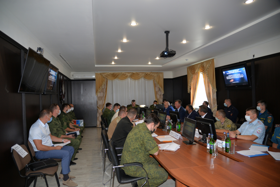 Оперативным штабом в морском районе (бассейне) в  Симферополе проведено командно-штабное учение 