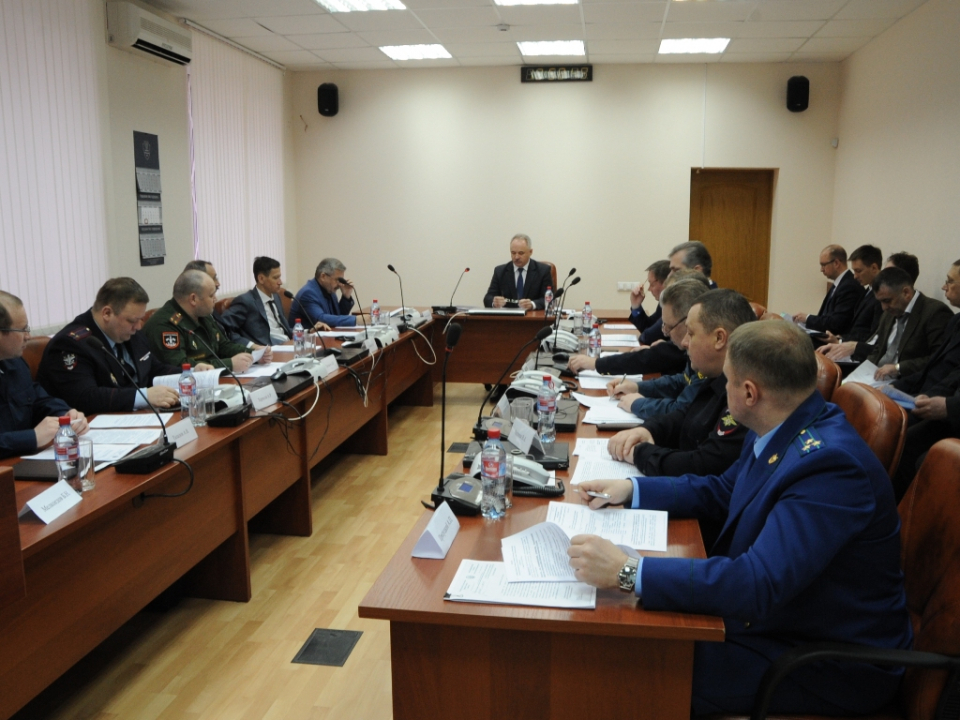 Открытие совместного заседания антитеррористической комиссии Республики Башкортостан и оперативного штаба в Республике Башкортостан