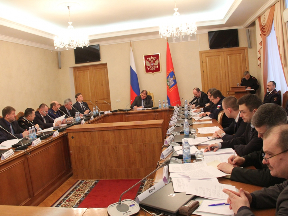 Совместное заседание Антитеррористической комиссии в Орловской области и Оперативного штаба в Орловской области 18 марта 2016 года