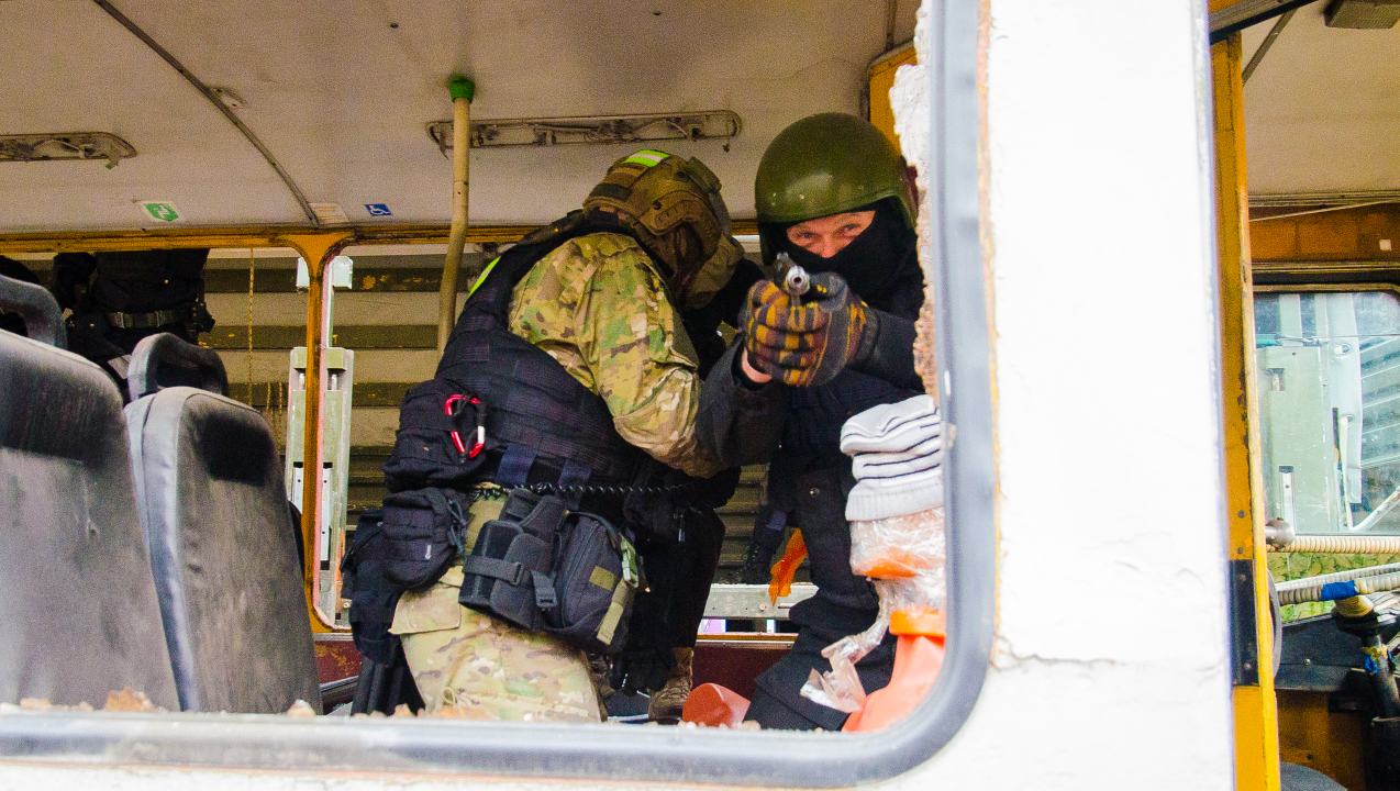 Под руководством оперативного штаба в Пензенской области на территории города Пензы прошли  антитеррористические учения «Циклон-2018»