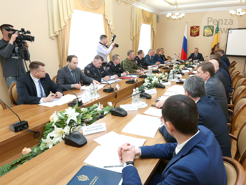 Совместное заседание областной антитеррористической комиссии и оперативного штаба в Пензенской области