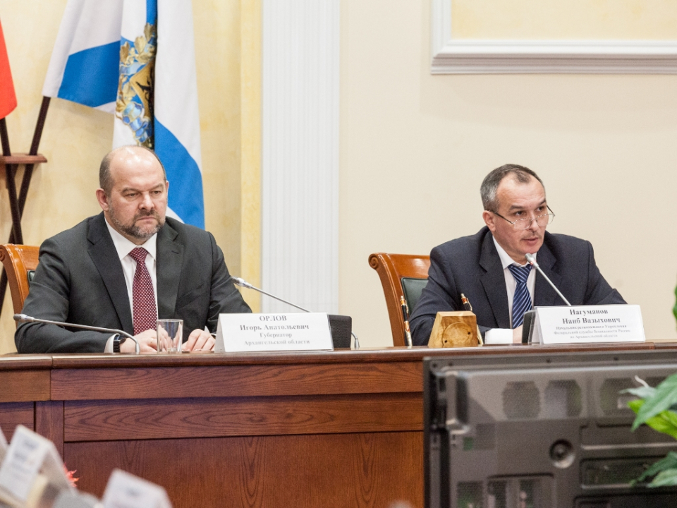 Совместное заседание антитеррористической комиссии и оперативного штаба в Архангельской области