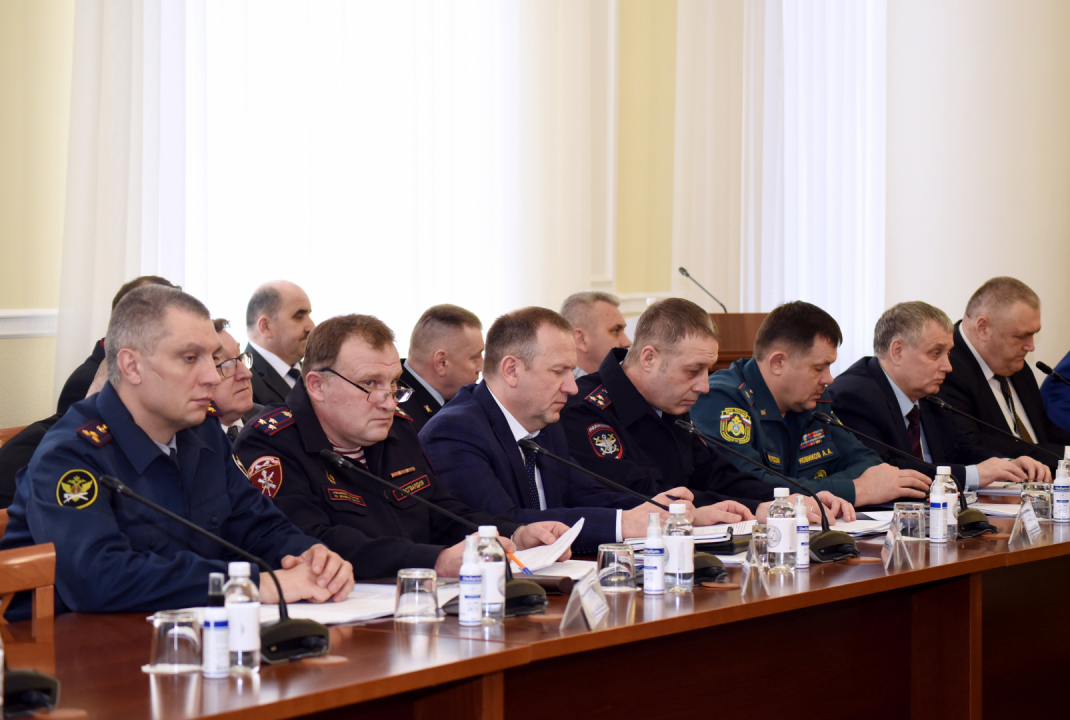 Участники совместного заседания Антитеррористической комиссии 
в Орловской области и оперативного штаба в Орловской области
