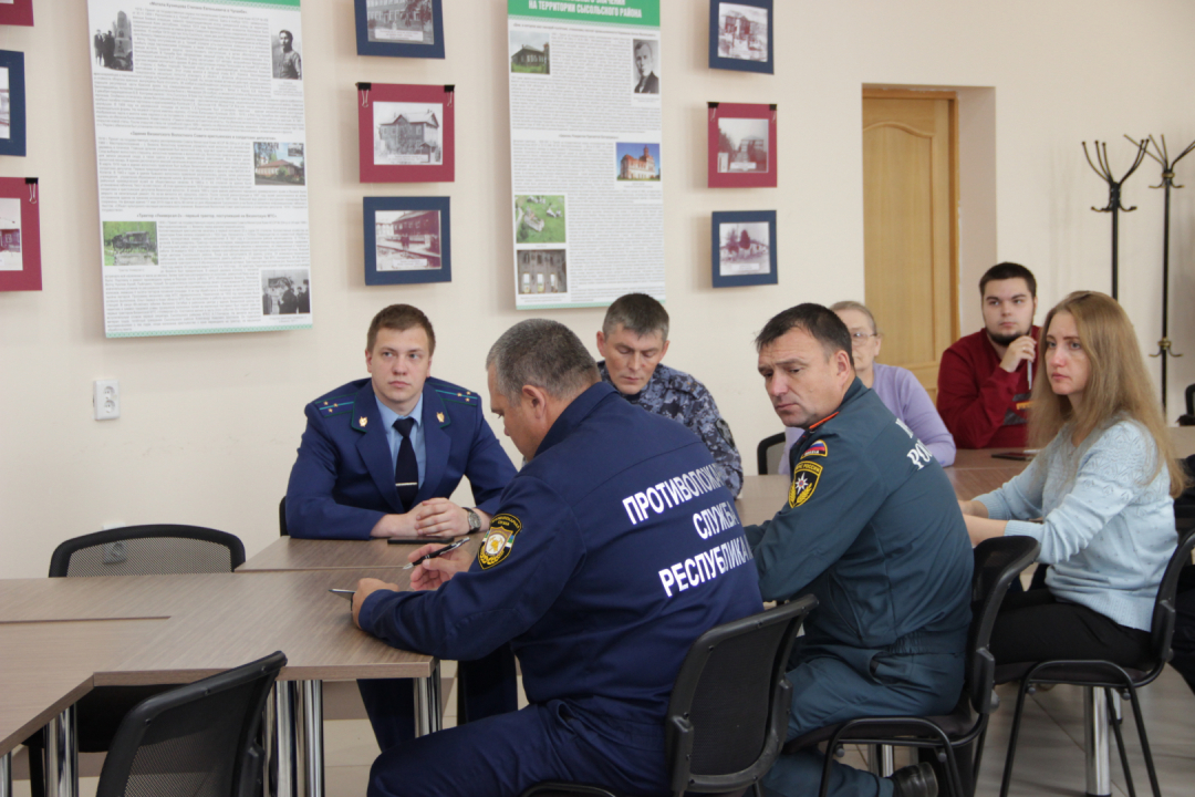 Проведение совместного заседания АТК, КЧС и ОПБ, ЭК МО МР «Сысольский»