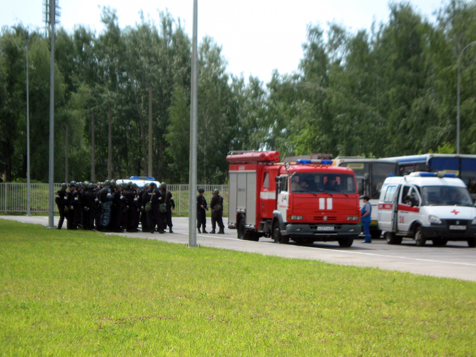 Сбор сил и средств оперативной группы в г. Чебоксары в районе происшествия