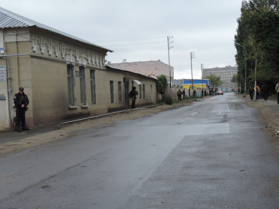 Командно-штабное учение на железнодорожной станции в городе Ставрополе. Ставропольский Край. 25 сентября 2014 года