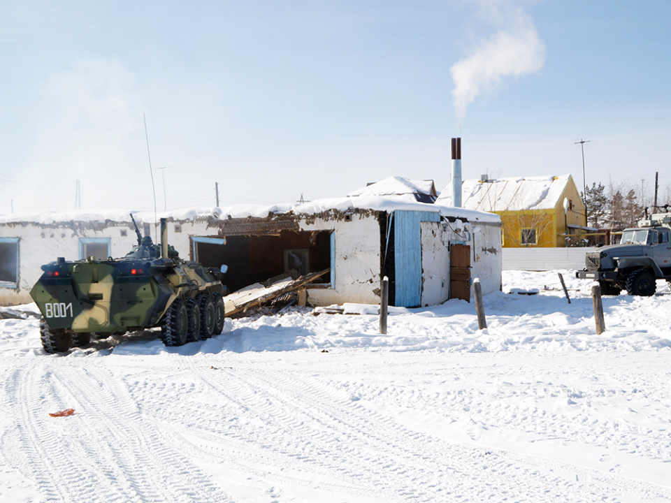 Антитеррористическое тактико-специальное учение в Хангаласском районе Республики Саха (Якутия)