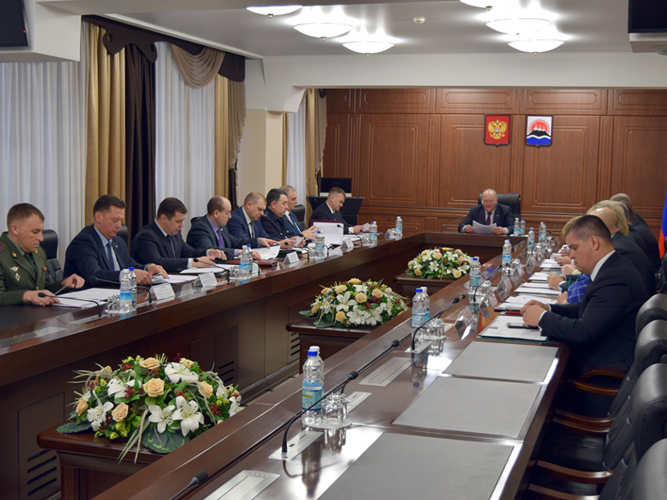 В Камчатском крае прошло внеочередное заседание антитеррористической комиссии 