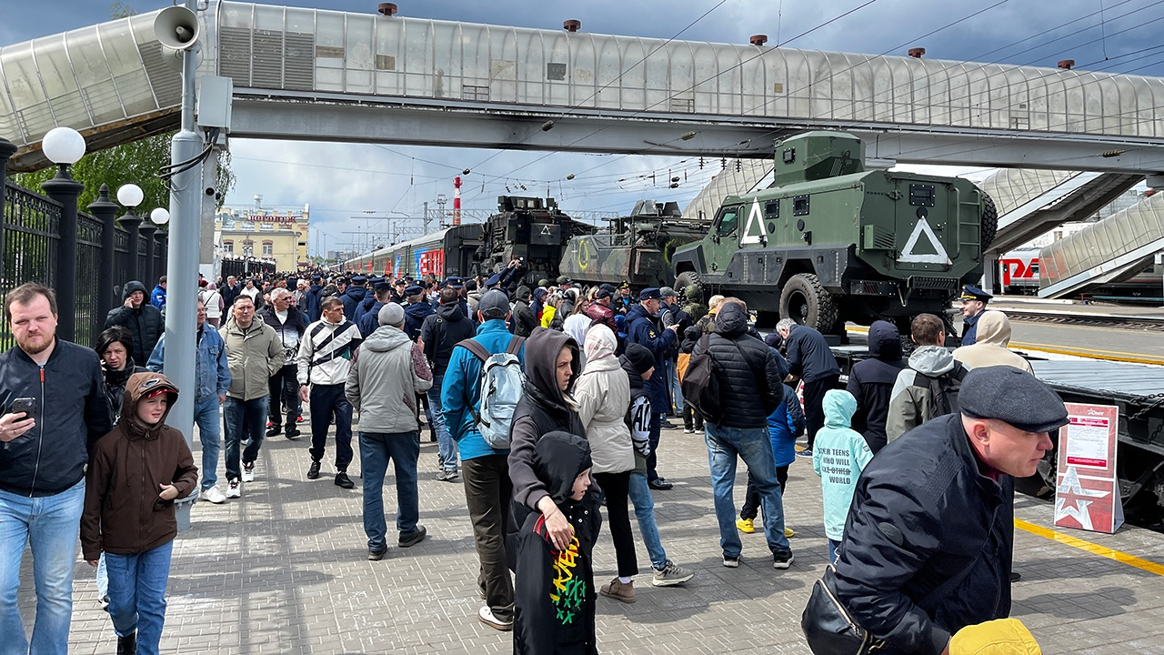 В рамках акции «Единство в памяти. Сила в подвиге!» в Воронеж прибыл агитационный поезд-музей МО РФ