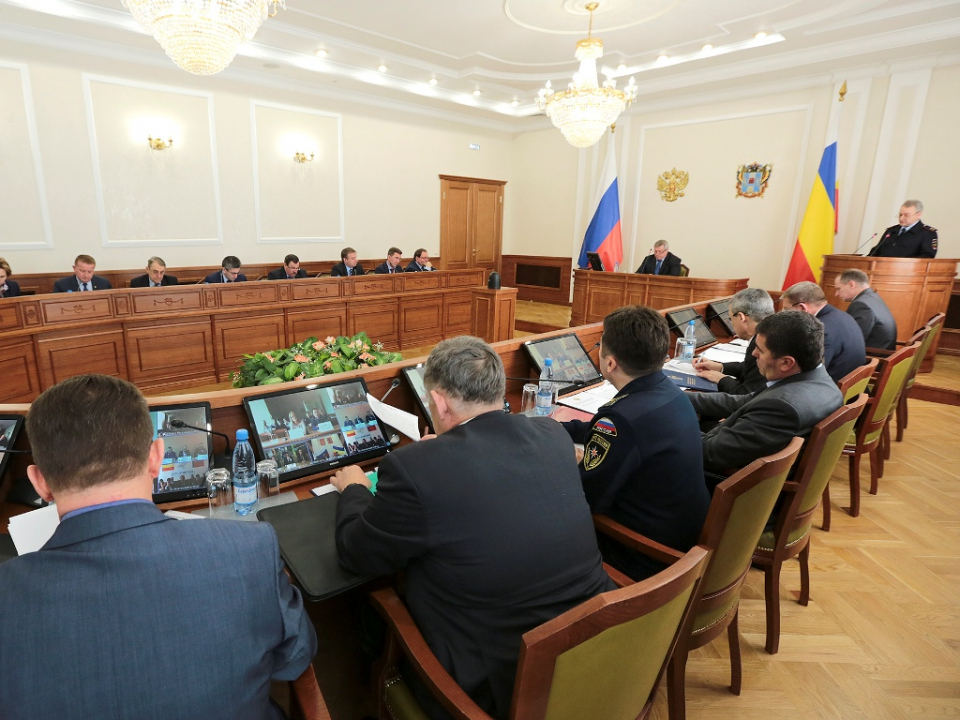 Заседание антитеррористической комиссии в Ростовской области