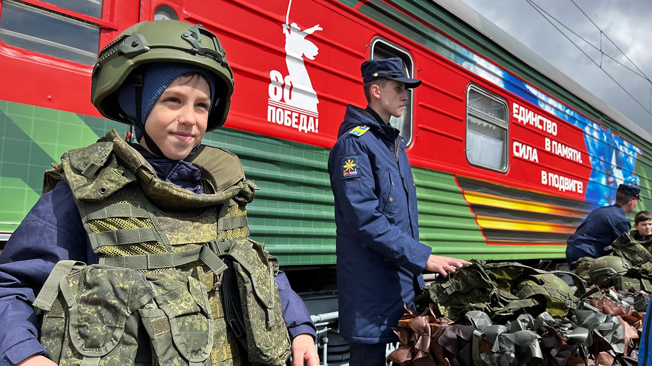 В рамках акции «Единство в памяти. Сила в подвиге!» в Воронеж прибыл агитационный поезд-музей МО РФ