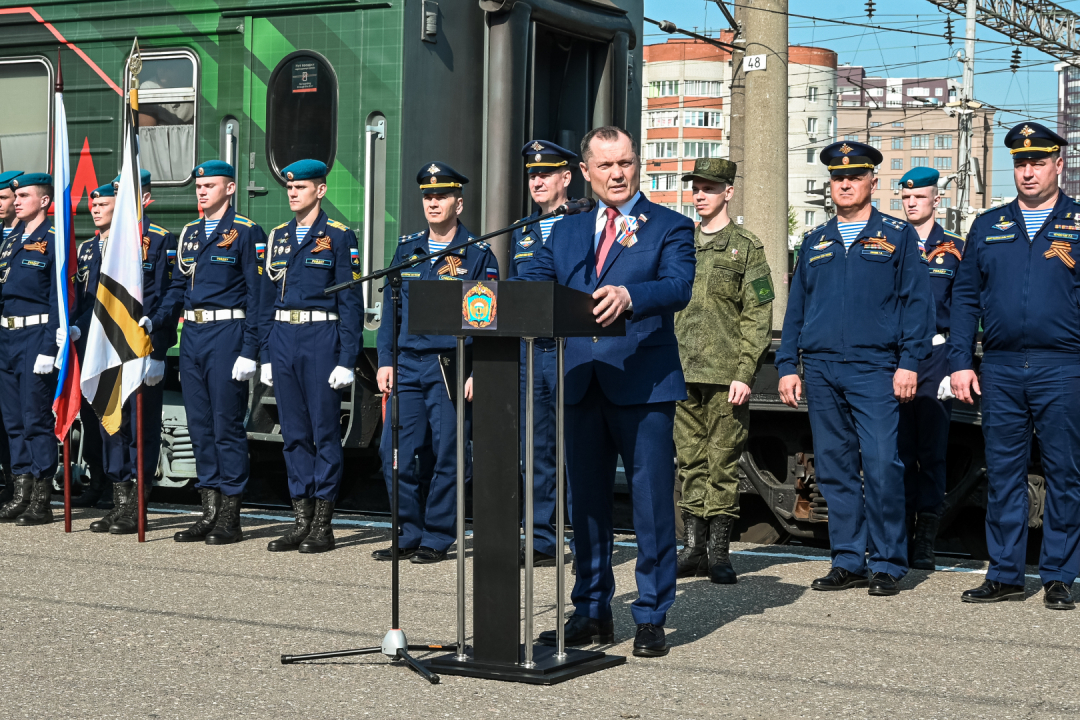 Агитационно-пропагандистский поезд «Единство в памяти. Сила в подвиге!» прибыл Рязань