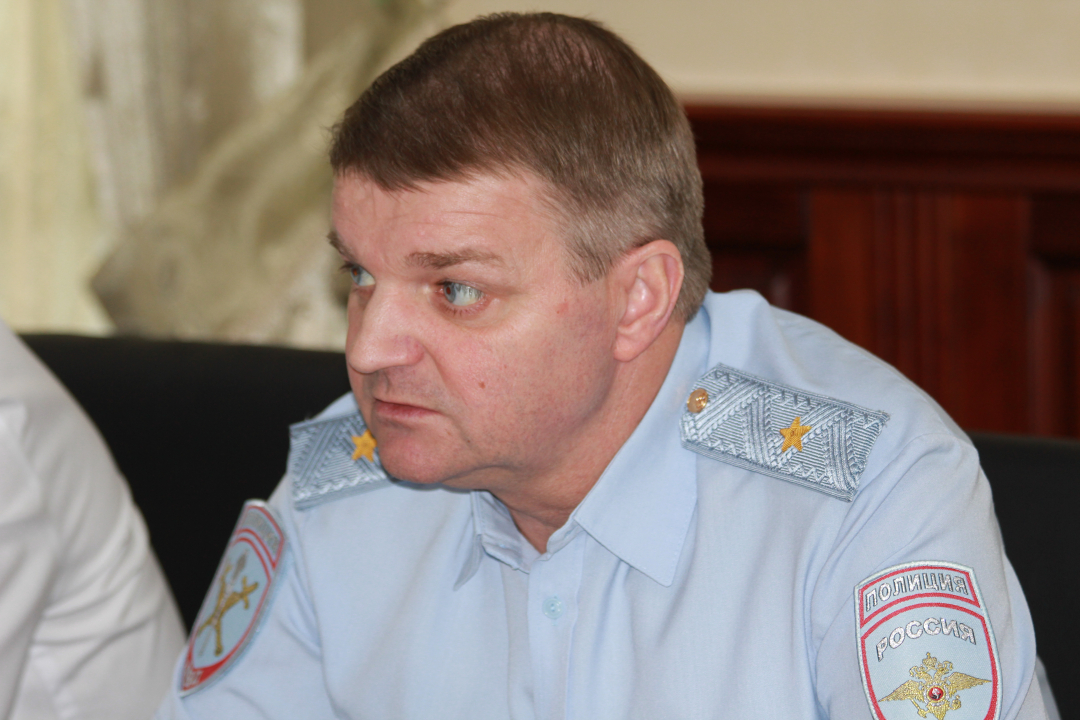 Выступает министр внутренних дел по РА генерал-майор полиции Удовенко А.И.
