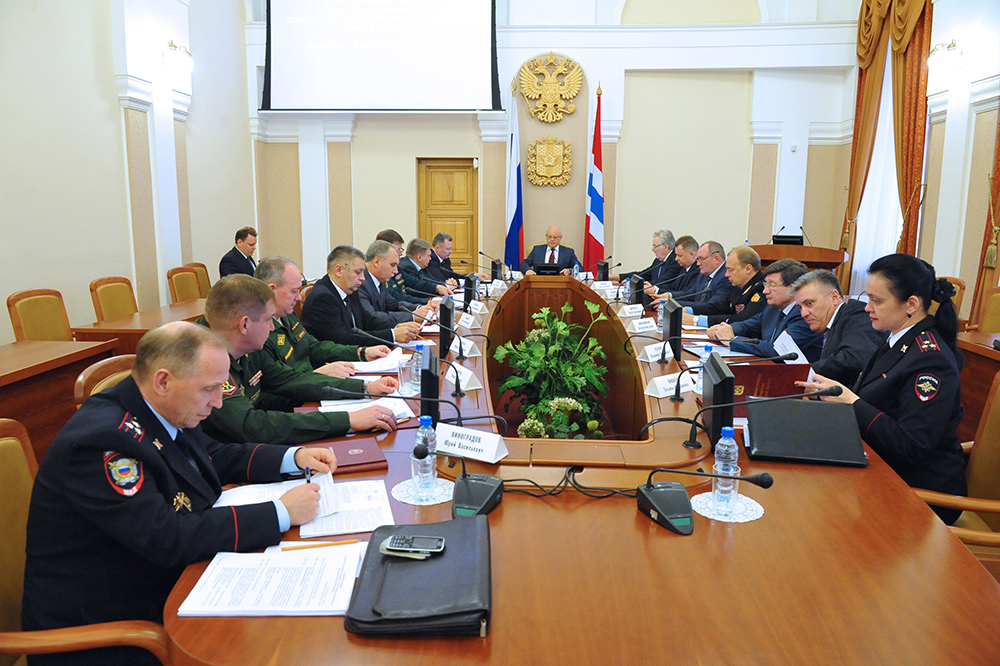 Совместное заседание антитеррористической комиссии Омской области и оперативного штаба в Омской области 26 апреля 2016 года