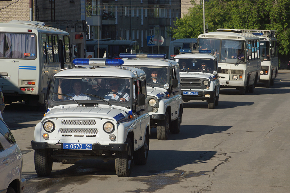 Выдвижение сил и средств оперативного штаба в Новосибирской области в зону проведения учебной КТО