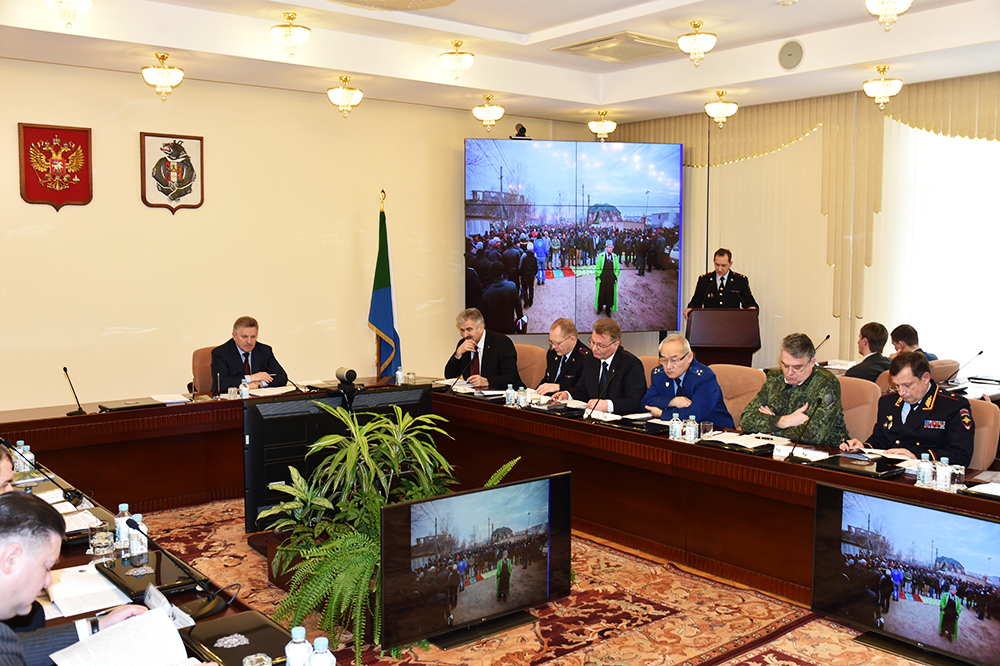 Совместное заседание антитеррористической комиссии и оперативного штаба в Хабаровском крае
