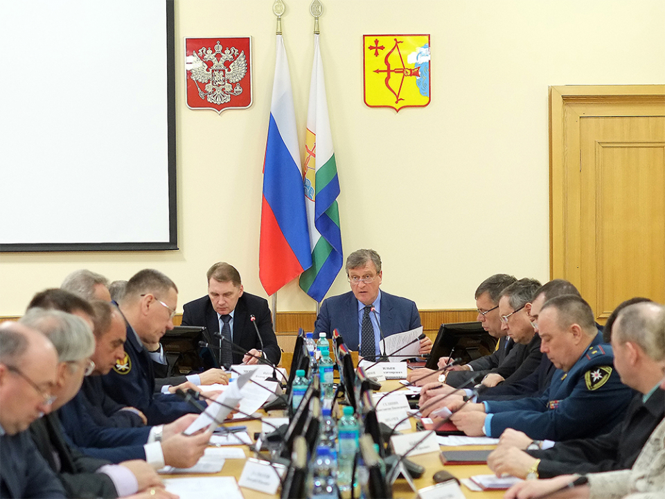 Совместное заседание антитеррористической комиссии в Кировской области и оперативного штаба в Кировской области 