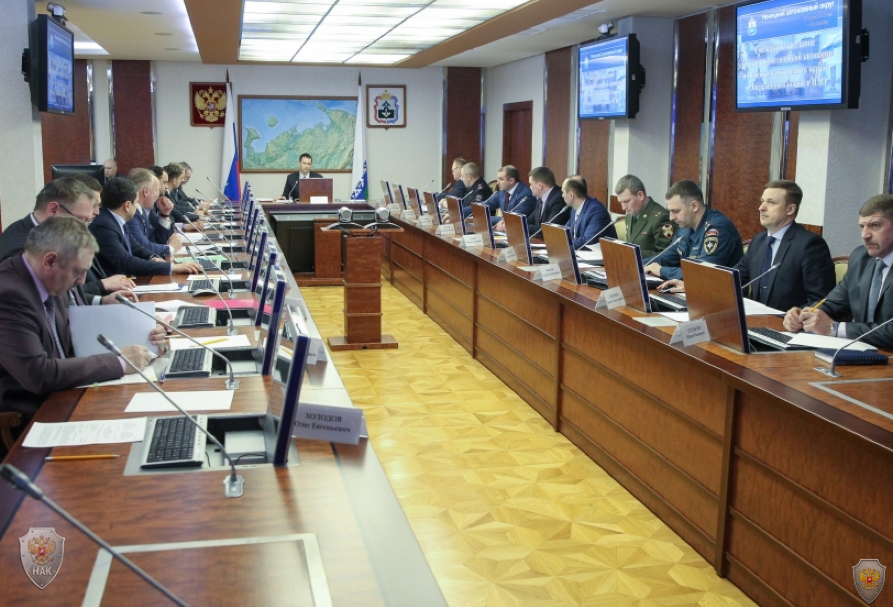 Открытие совместного заседания Антитеррористической комиссии и Оперативного штаба в Ненецком автономном округе