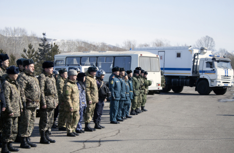 Под руководством оперативного штаба в Республике Тыва  проведено антитеррористическое учение