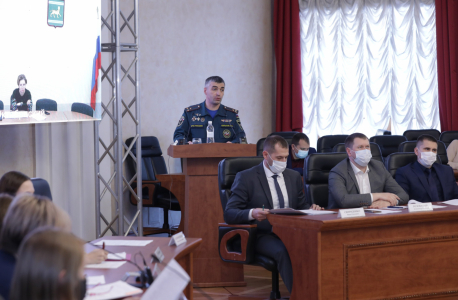 Проведено совместное заседание антитеррористической комиссии и оперативного штаба в Еврейской автономной области