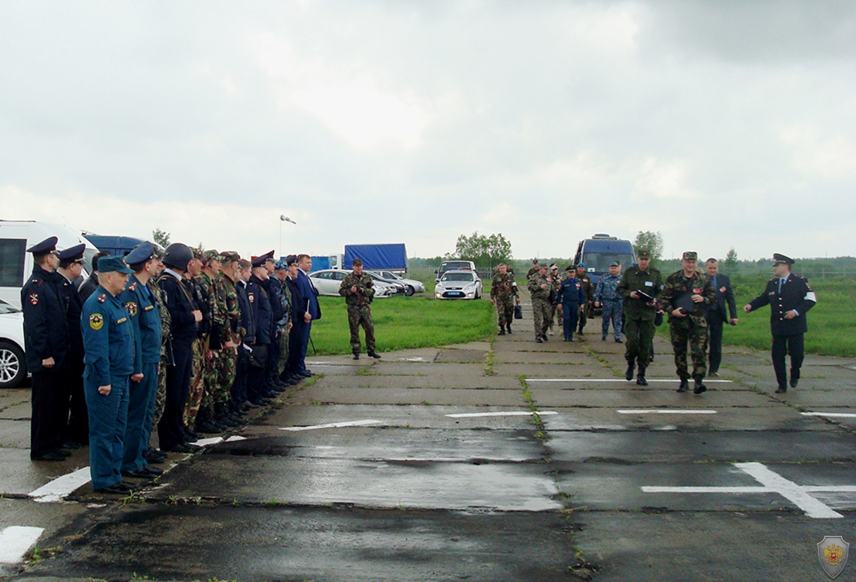 Прибытие оперативного штаба в Тамбовской области в район сосредоточения группировки 