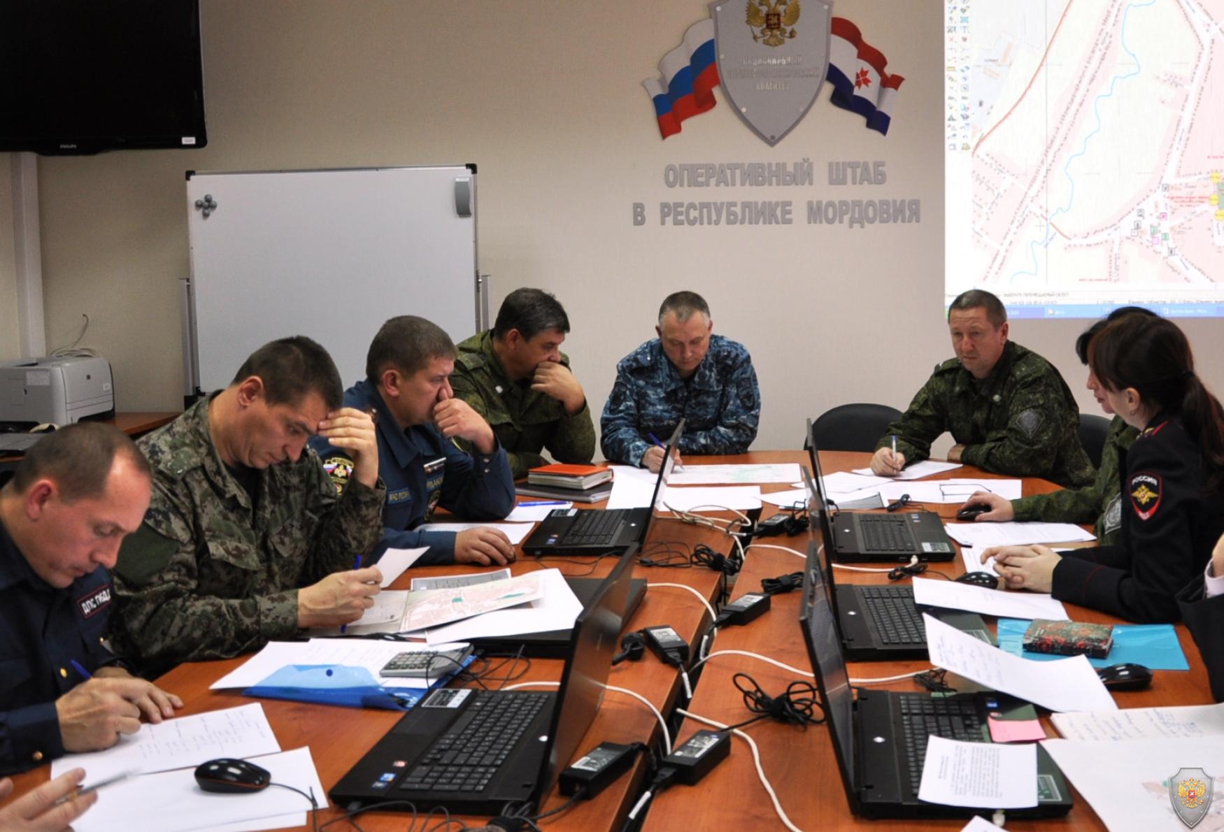 Командно-штабное учение в Республике Мордовия 