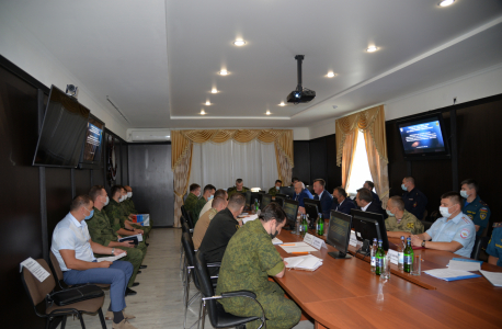 Оперативным штабом в морском районе (бассейне) в  Симферополе проведено командно-штабное учение 