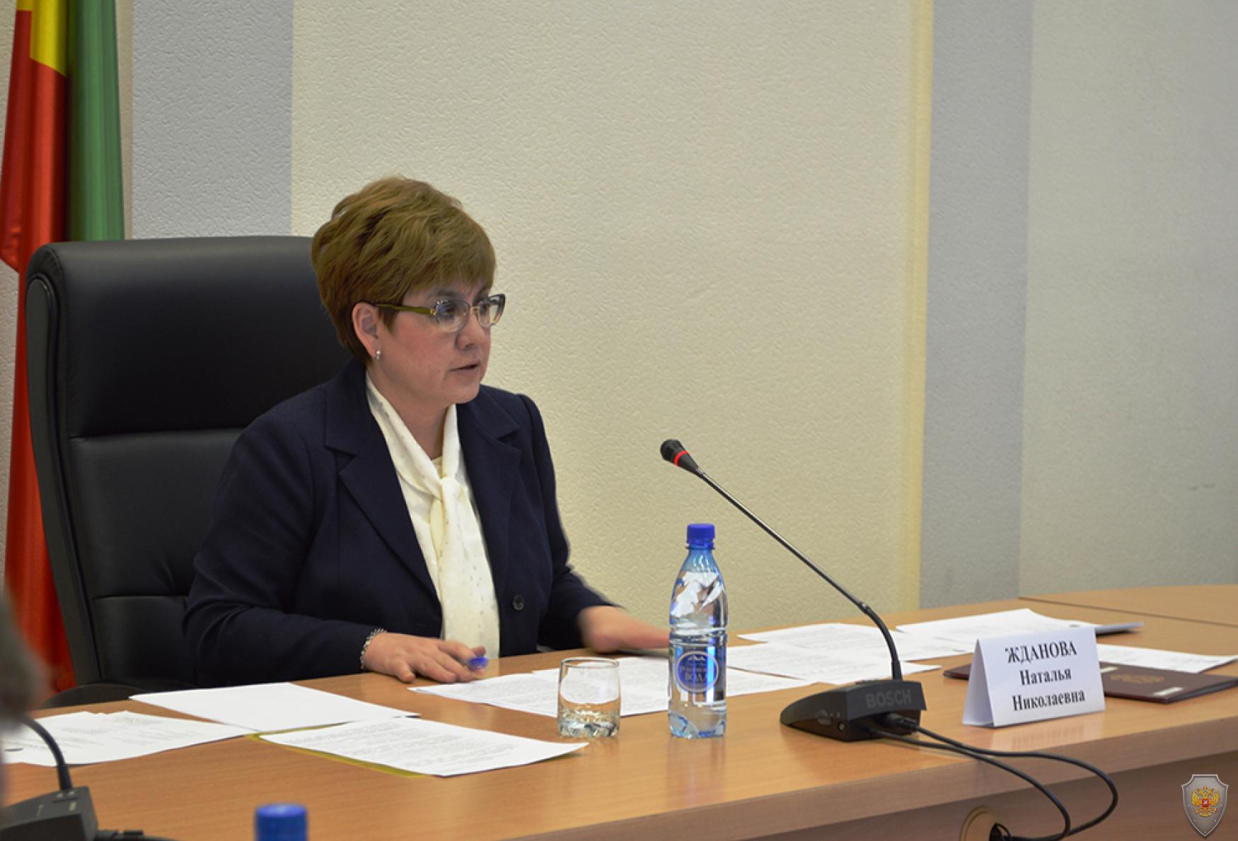 Председатель краевой антитеррористической комиссии, Губернатор Забайкальского края Н.Н.Жданова открывает заседание