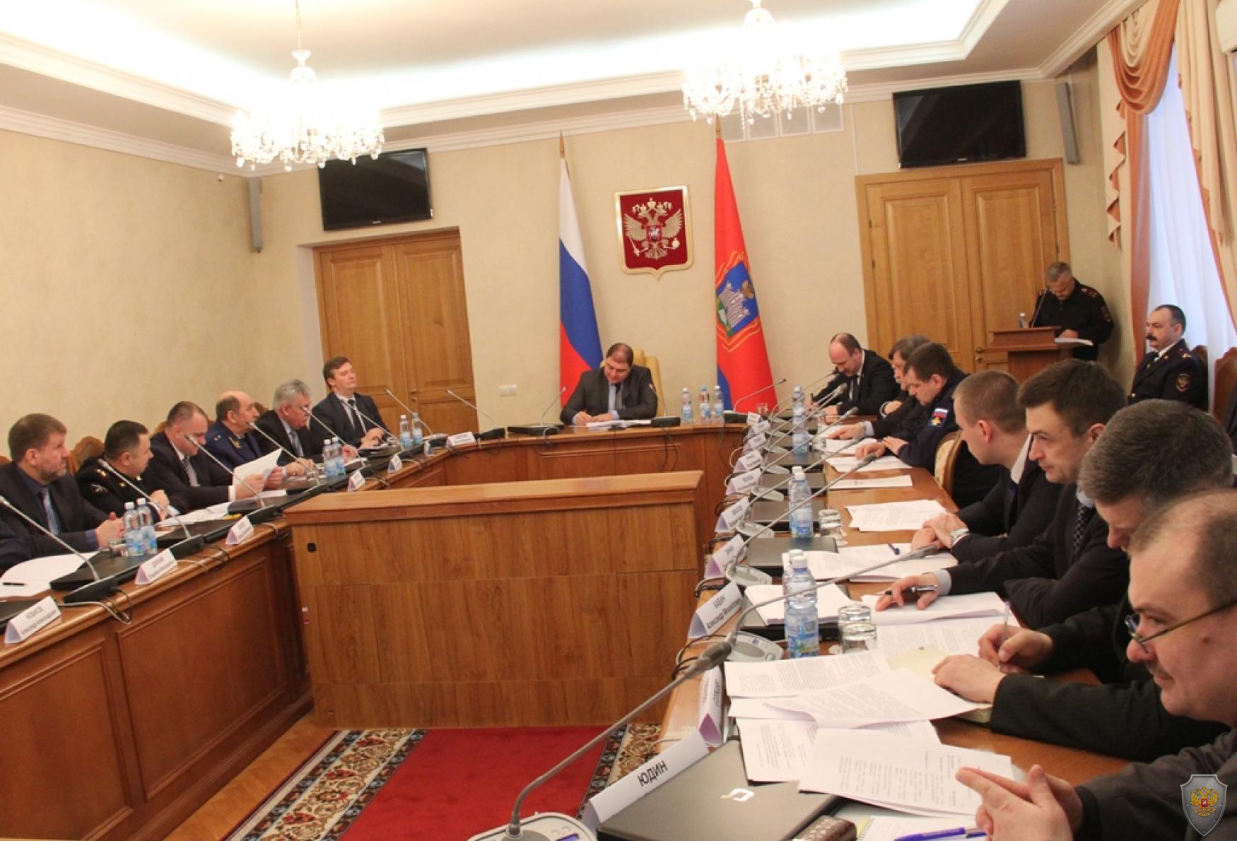Совместное заседание Антитеррористической комиссии в Орловской области и Оперативного штаба в Орловской области 18 марта 2016 года