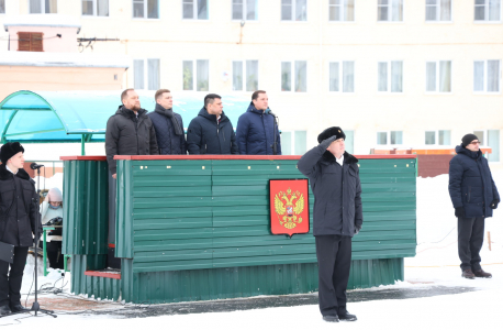 Урок мужества и торжественный митинг прошли в Архангельском морском кадетском корпусе по случаю Дня защитника Отечества