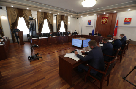 Заседание антитеррористической комиссии Магаданской области (общий вид)