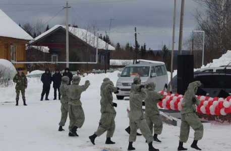 Показательные выступления бойцов Шумиловской бригады (34-ой отдельной бригады оперативного назначения Росгвардии)