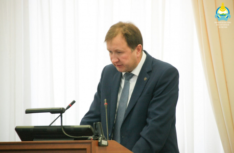 Выступление исполняющего обязанности министра по развитию транспорта, энергетики и дорожного хозяйства Республики Бурятия Алексея  Назимова