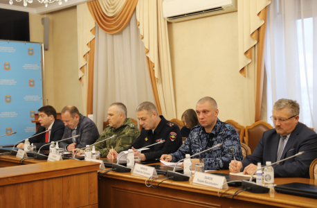Участники внеочередное заседание Антитеррористической комиссии в Орловской области