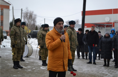 Открытие аллеи памяти Героев в селе Мантурово