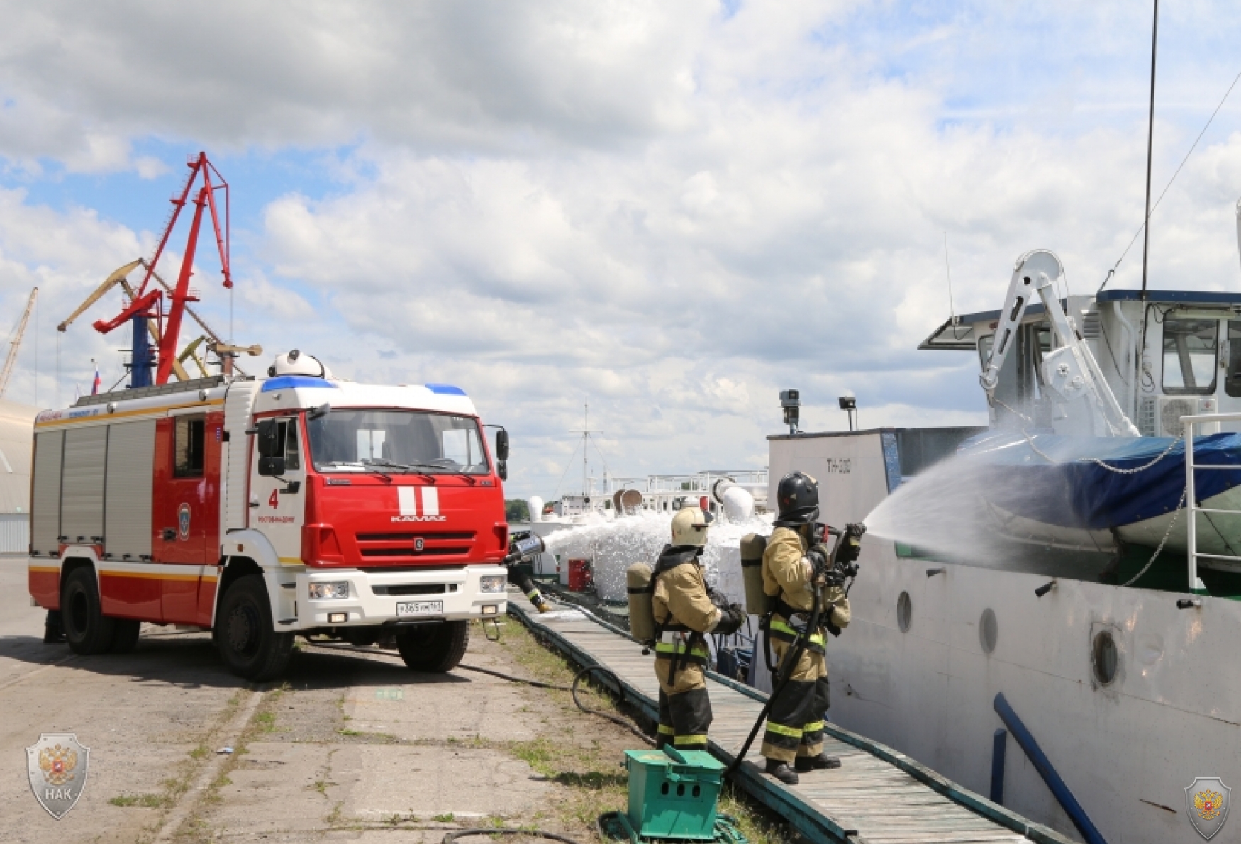  В Ростовской области проведены учения по предотвращению террористического акта на территории Морского порта