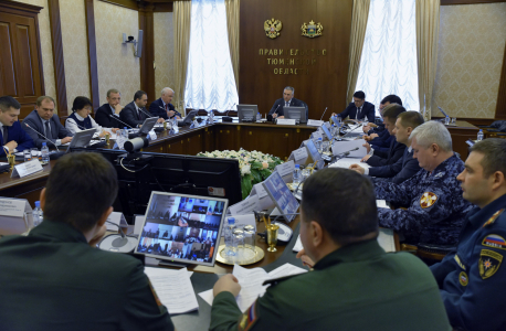 Совместное заседание антитеррористической комиссии и оперативного штаба в Тюменской области