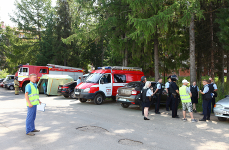 Прибытие в район сбора сил и средств функциональной группы проведения аварийно-спасательных работ