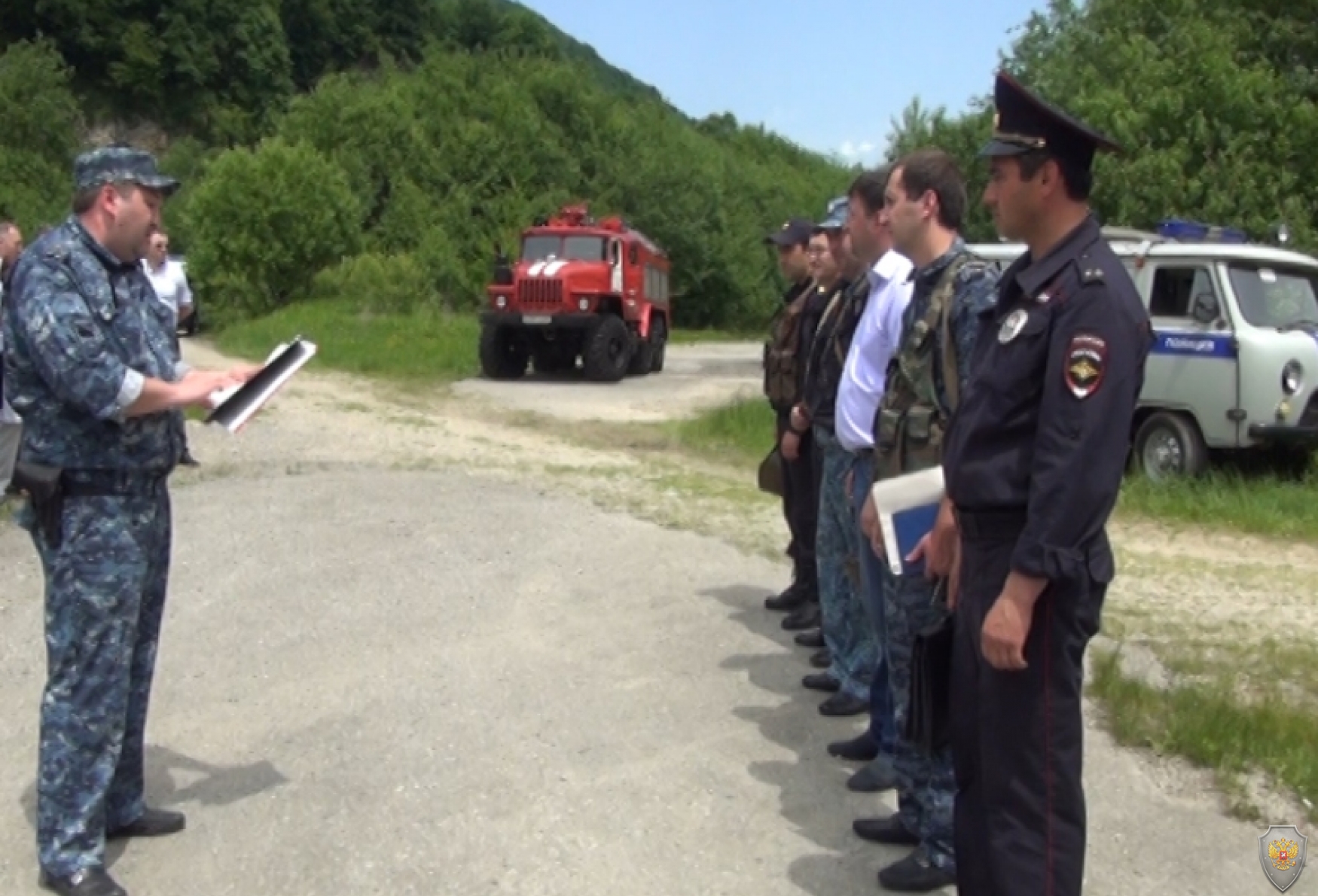 Учения по гражданской обороне оперативного штаба НАК в КБР. Кабардино-Балкарская Республика. 10 июня 2015 года