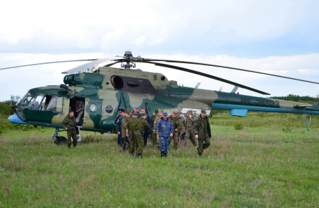 Прибытие оперативного штаба с привлечением авиациеи ФСБ России