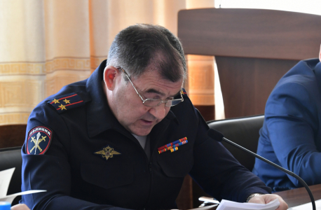 Совместное заседание антитеррористической комиссии и оперативного штаба в Республике Тыва