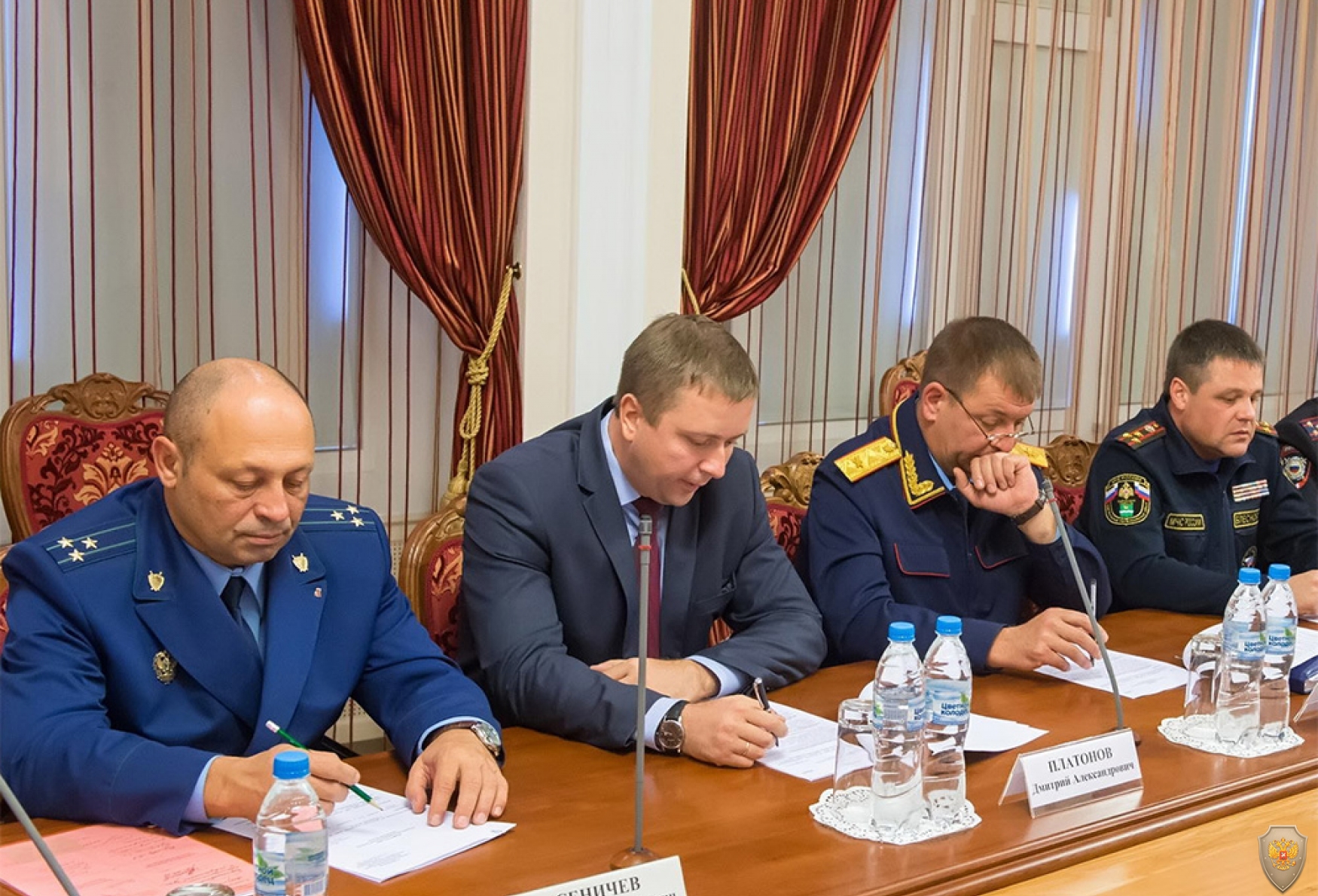 Участники заседания Антитеррористической комиссии в Калужской области